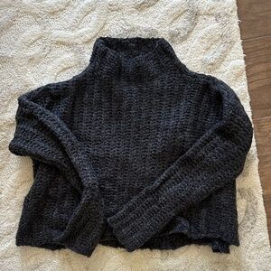 Aerie Charcoal Turtleneck Sweater XS